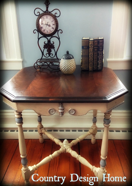 Antique Table Clock and Books Staged PM