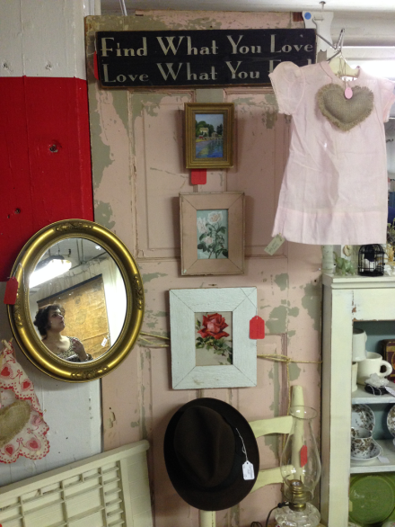 Vintage Thymes Find What you Love Sign